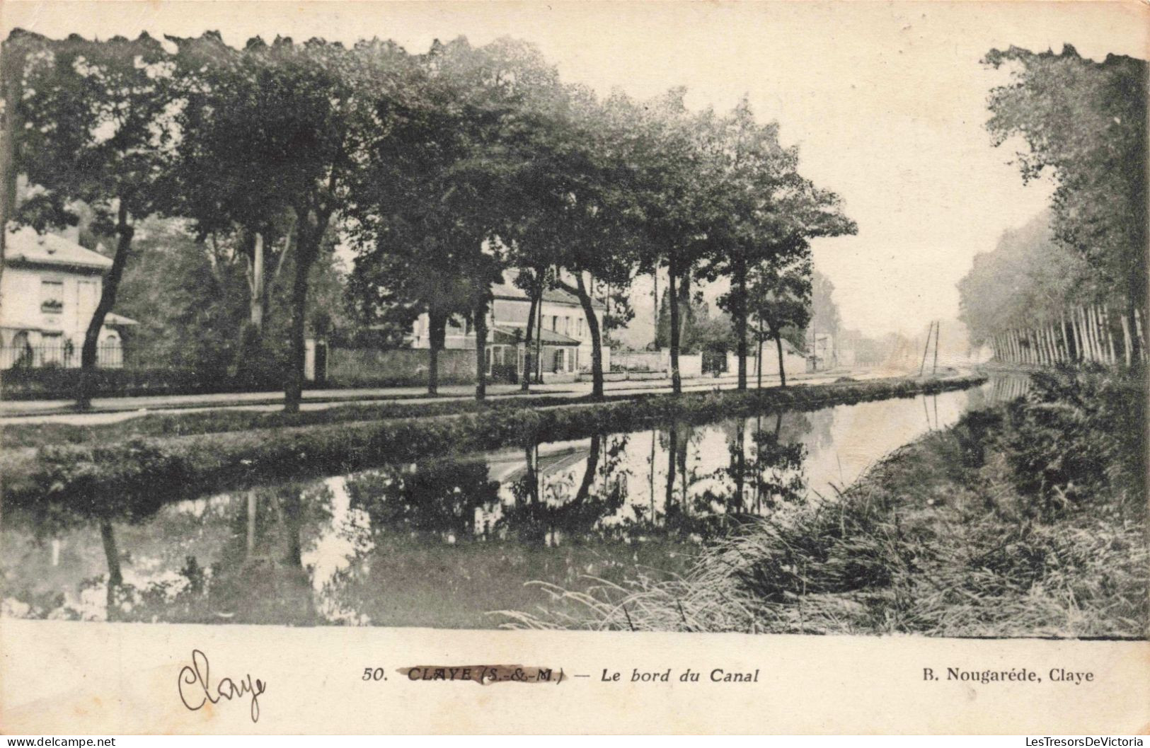 FRANCE - Claye - Le Bord Du Canal - Carte Postale Ancienne - Claye Souilly