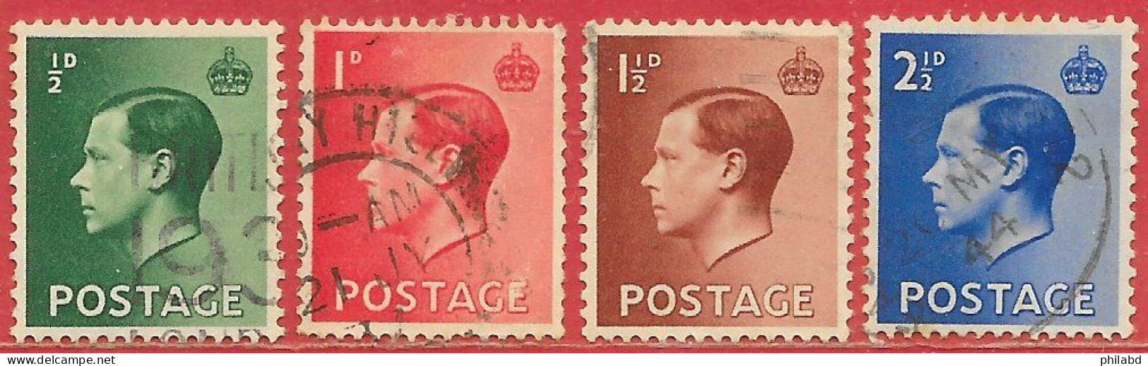 Grande-Bretagne N°205 à/to 208 1936 O - Used Stamps