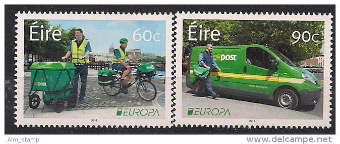2013 Irland Eire  Mi. 2051-2 **MNH  Europa: Postfahrzeuge. - 2013