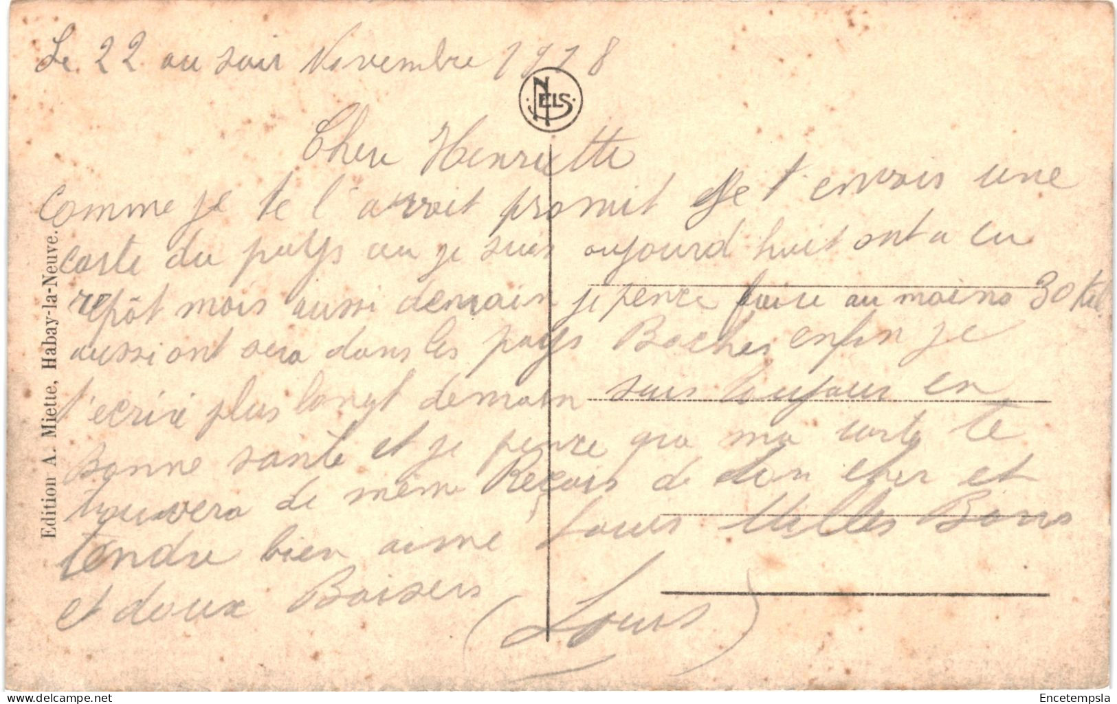 CPA Carte Postale Belgique Habay-la-Neuve Le Chatelet 1918 VM73133ok - Habay