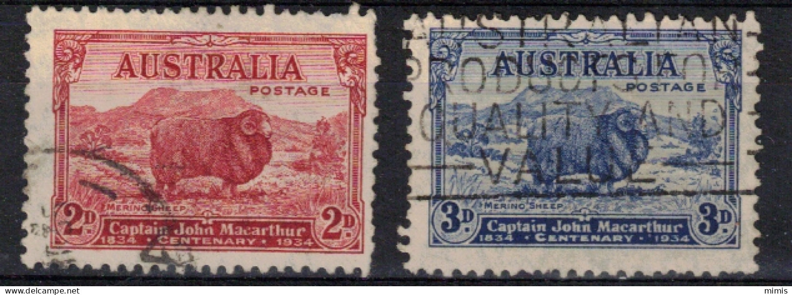 AUSTRALIE    1934  N° 97,98    Oblitérés - Gebruikt