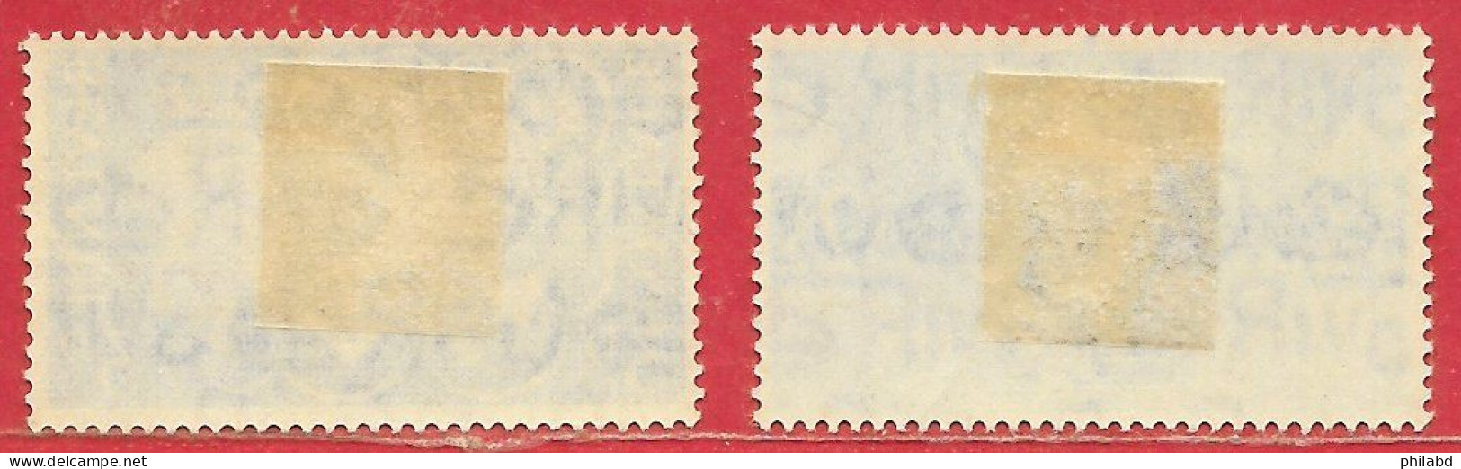 Grande-Bretagne N°235 2,5p Bleu & N°236 3p Violet 1946 * - Ongebruikt