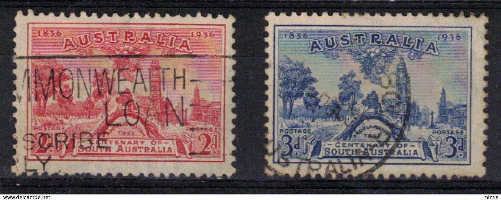 AUSTRALIE    1936  N° 107,108    Oblitérés - Usados
