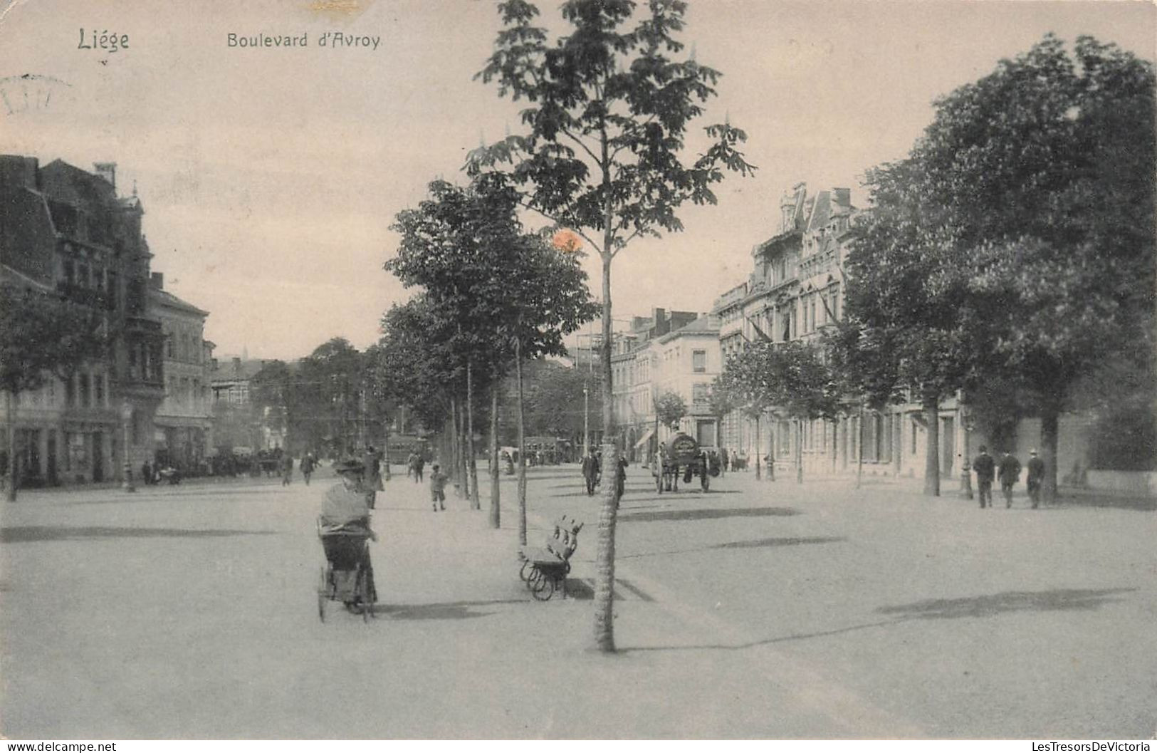 BELGIQUE - Liége - Boulevard D'Avroy - Carte Postale Ancienne - Liege