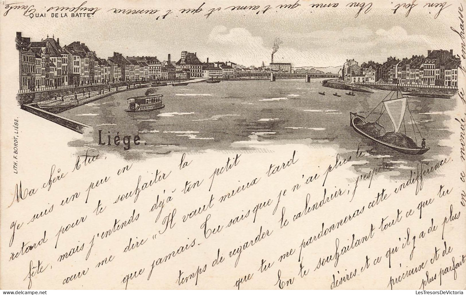 BELGIQUE - Liége - Quai De La Batte - Carte Postale Ancienne - Liege