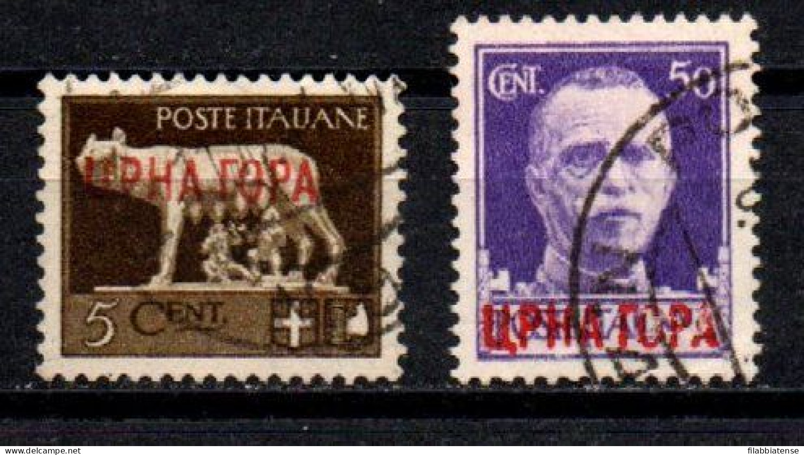 1941 - Italia - Occupazione Del Montenegro 15 + 21 Imperiale Soprastampati  ------- - Montenegro