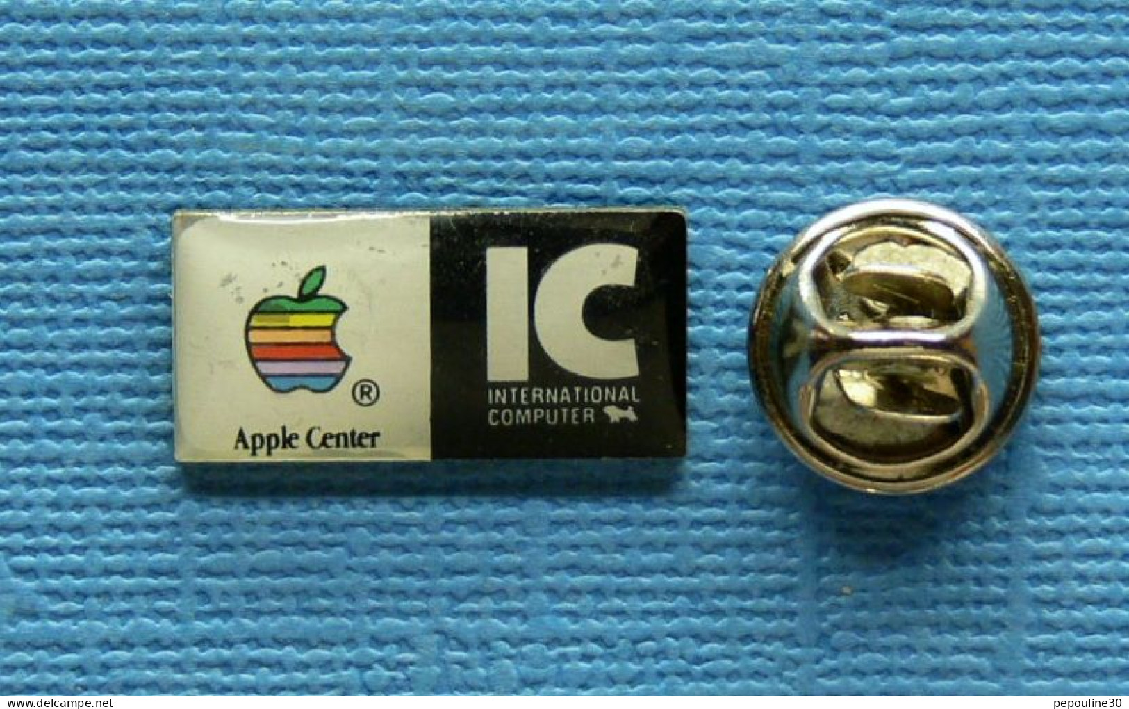 1 PIN'S //  ** APPLE®/ CENTER IC INTERNATIONAL COMPUTER ** - Informatique