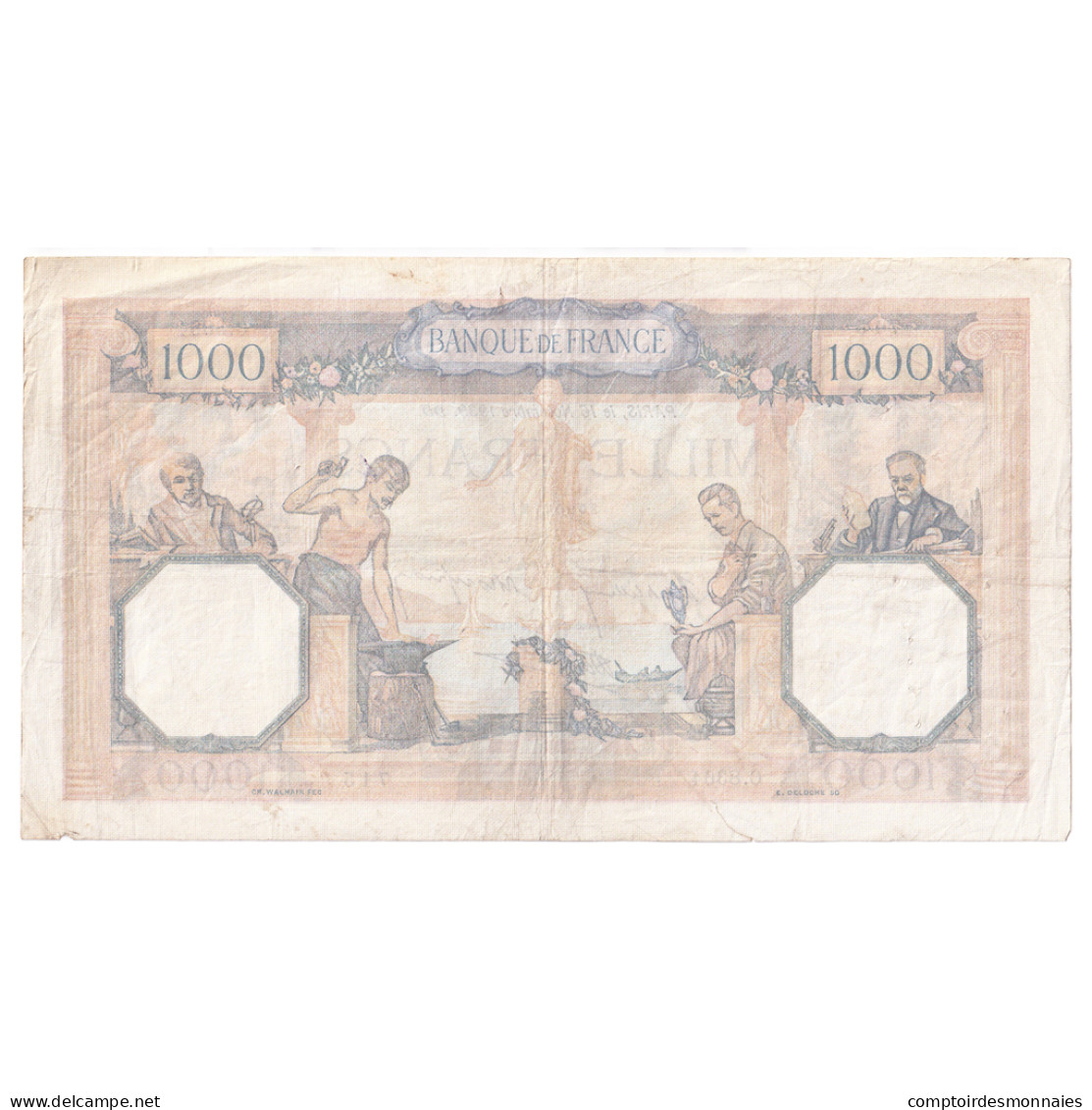 France, 1000 Francs, Cérès Et Mercure, 1939, C.8364, TTB, Fayette:38.39 - 1 000 F 1927-1940 ''Cérès Et Mercure''