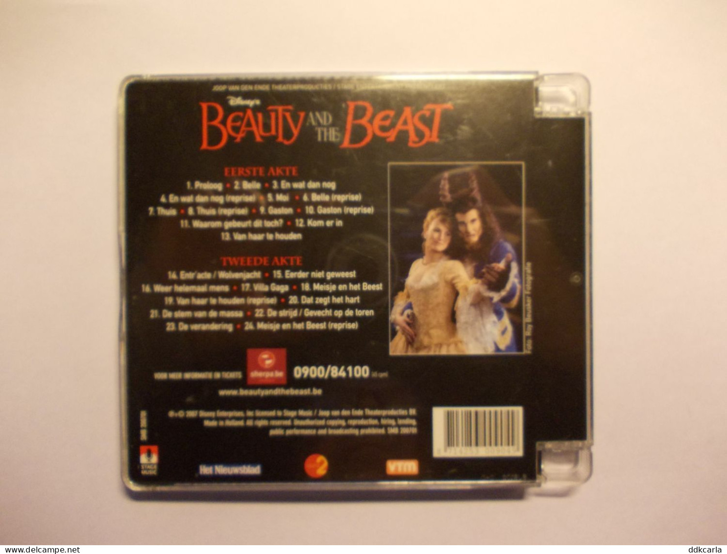 DVD's - Disney BEAUTY And The BEAST - Het Originele Vlaamse Cast Album - Inclusief Songteksten - Cartoni Animati