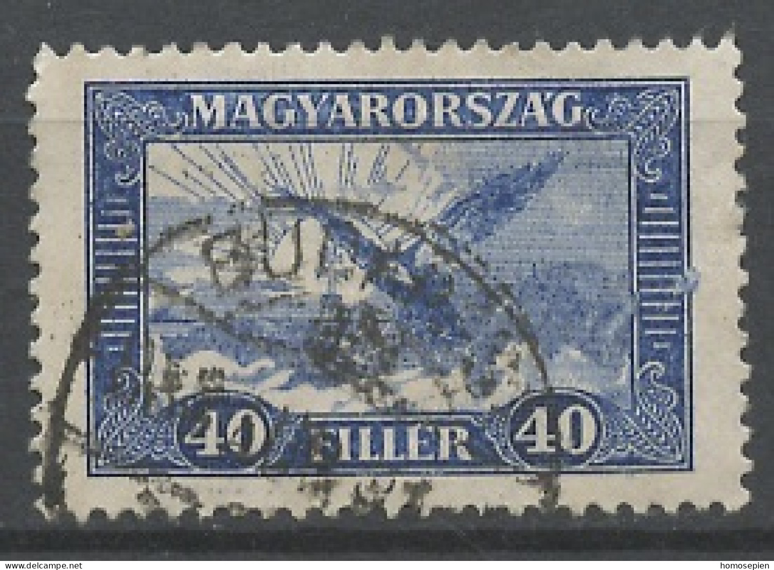 Hongrie - Hungary - Ungarn Poste Aérienne 1927-30 Y&T N°PA17 - Michel N°F434 (o) - 40fi Oiseau Turul - Used Stamps