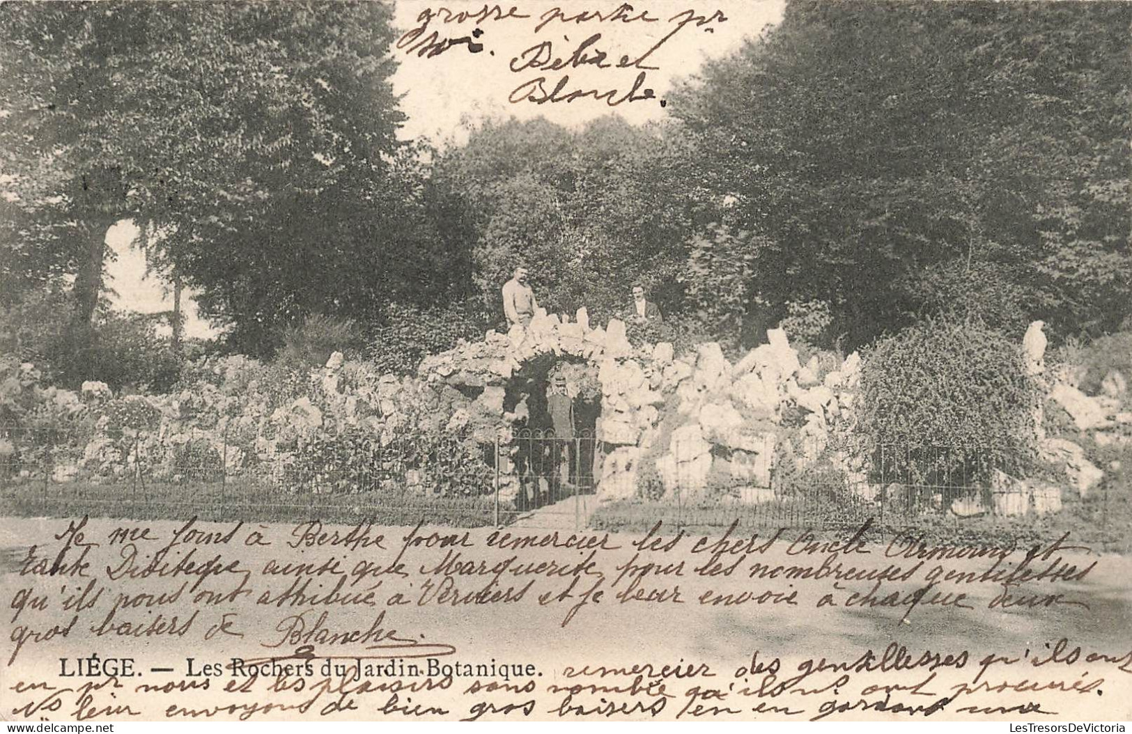 BELGIQUE - Liége - Les Rochers Du Jardin Botanique - Carte Postale Ancienne - Liege