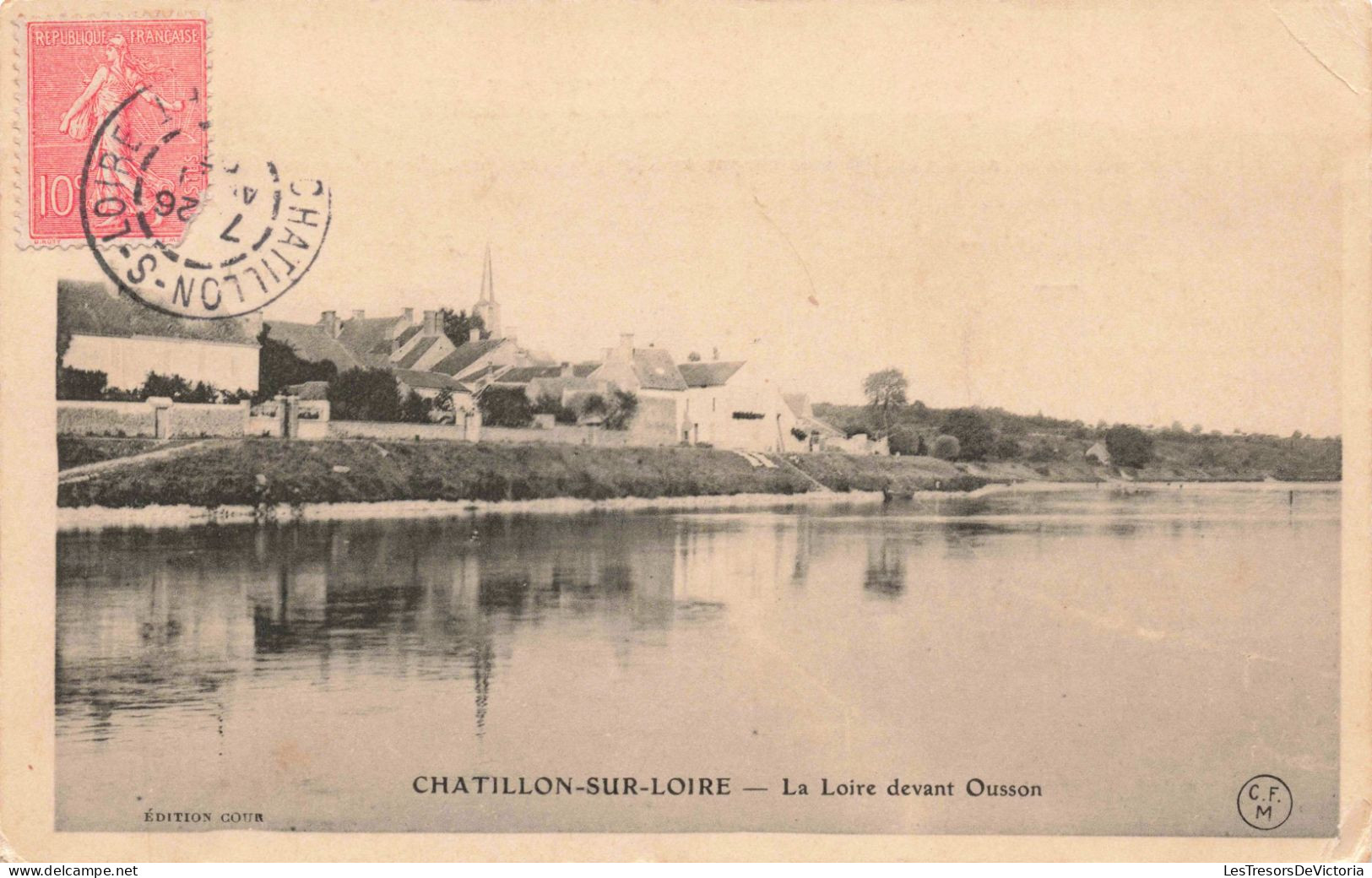 FRANCE - Chatillon Sur Loire - La Loire Devant Ousson - Carte Postale Ancienne - Chatillon Sur Loire