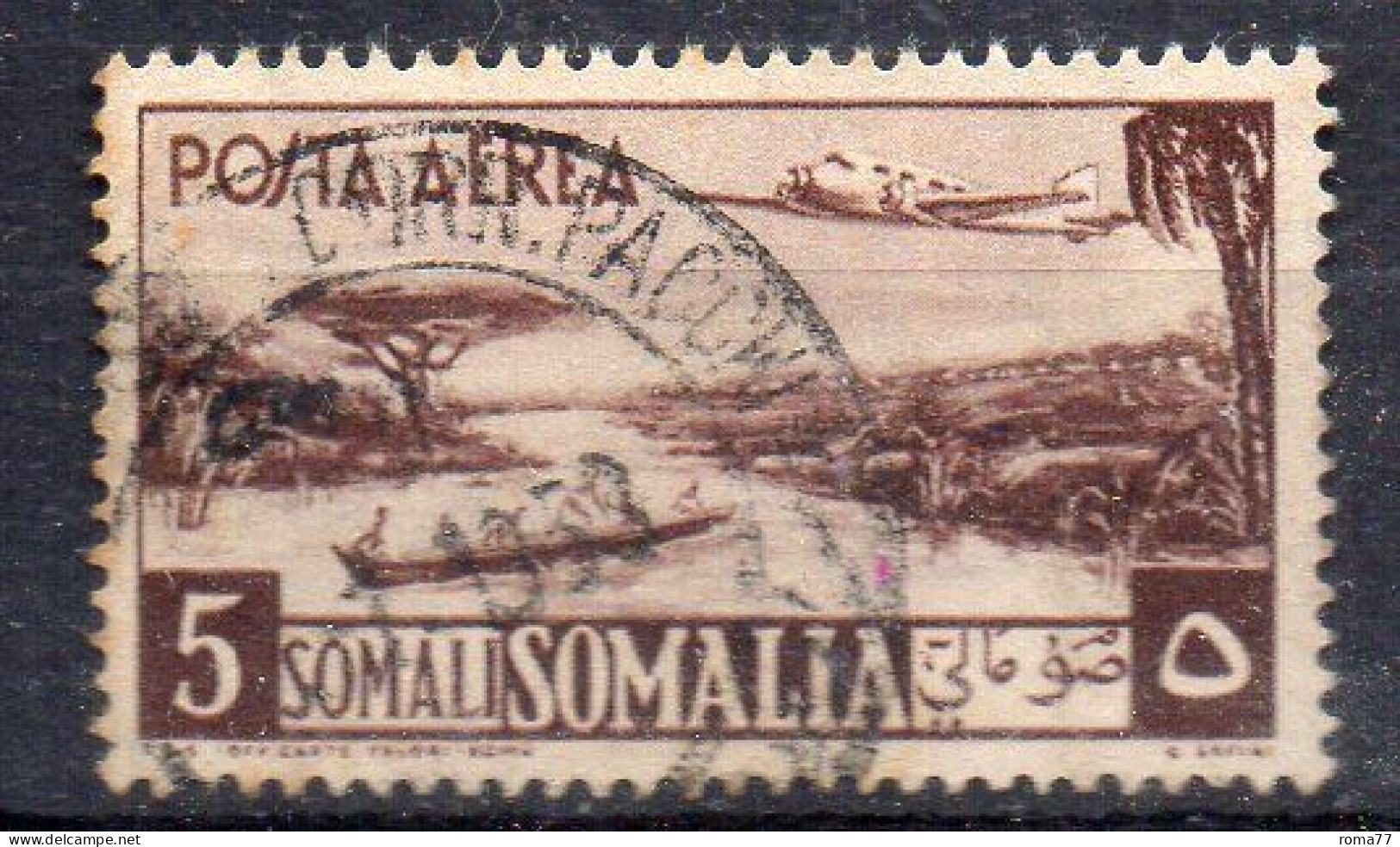 MONK683 - SOMALIA AFIS 1950 , Posta Aerea N. 10 Usato (2380A) - Somalie (AFIS)