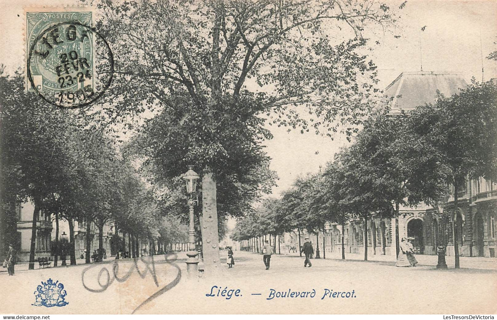 BELGIQUE - Liége - Boulervard Piercot  - Carte Postale Ancienne - Liege