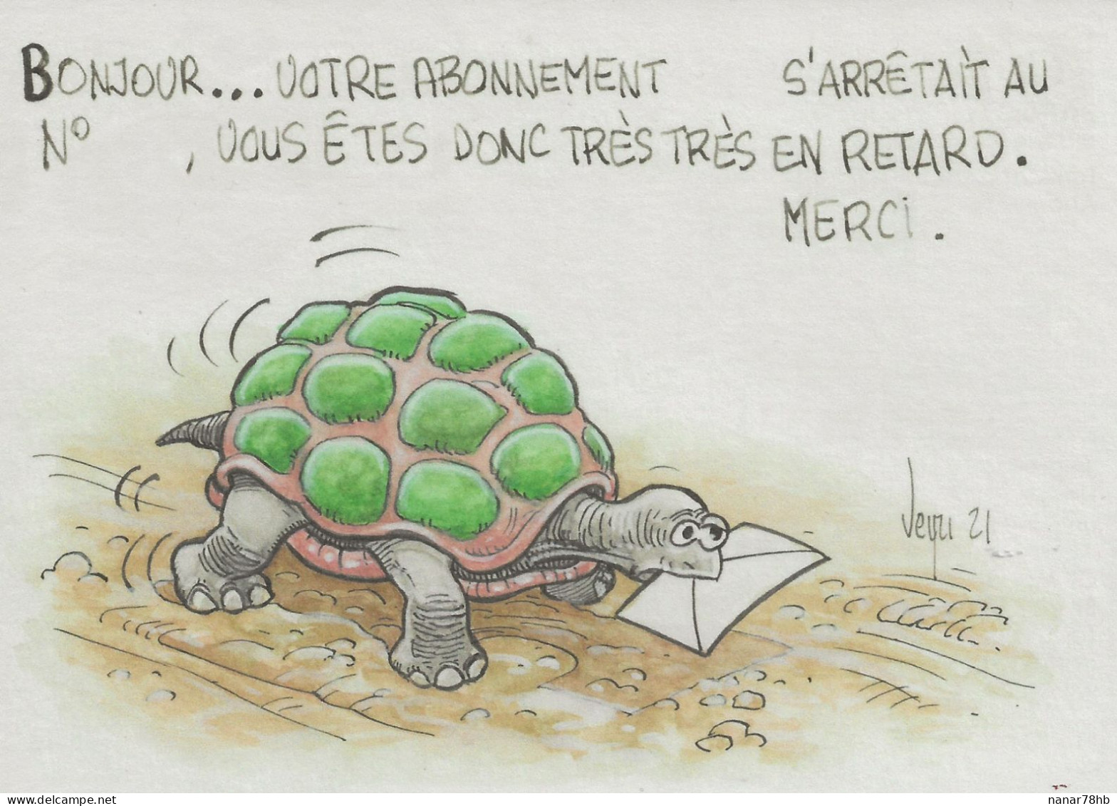 Carte De Réabonnement à CP Mag (Tortue) - Veyri, Bernard