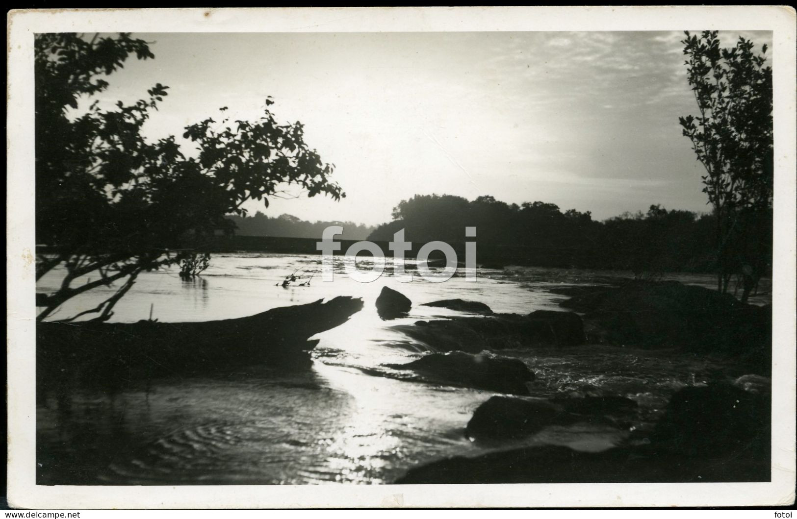 REAL PHOTO POSTCARD SUNSET GUINEA GUINE BISSAU AFRICA AFRIQUE - Guinea Bissau