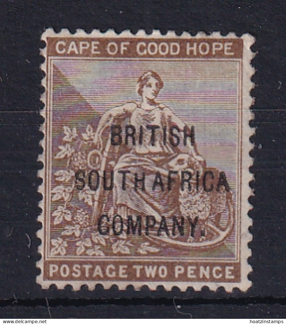 Rhodesia - BSAC: 1896   COGH 'British South Africa Company' OVPT    SG60     2d    MH   - Sonstige & Ohne Zuordnung