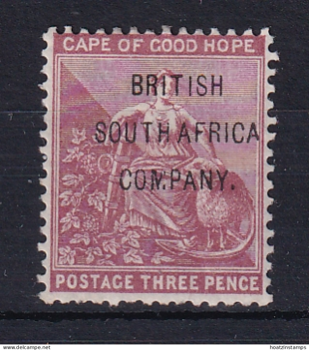 Rhodesia - BSAC: 1896   COGH 'British South Africa Company' OVPT    SG61     3d    MH   - Autres & Non Classés