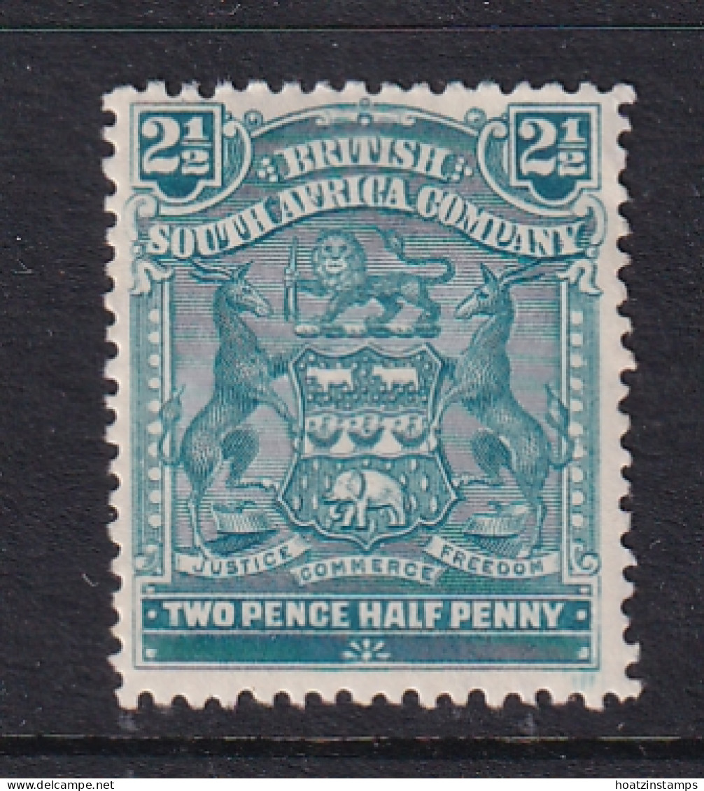 Rhodesia - BSAC: 1898-1908   Arms    SG80     2½d   Dull Blue  MH    - Other & Unclassified