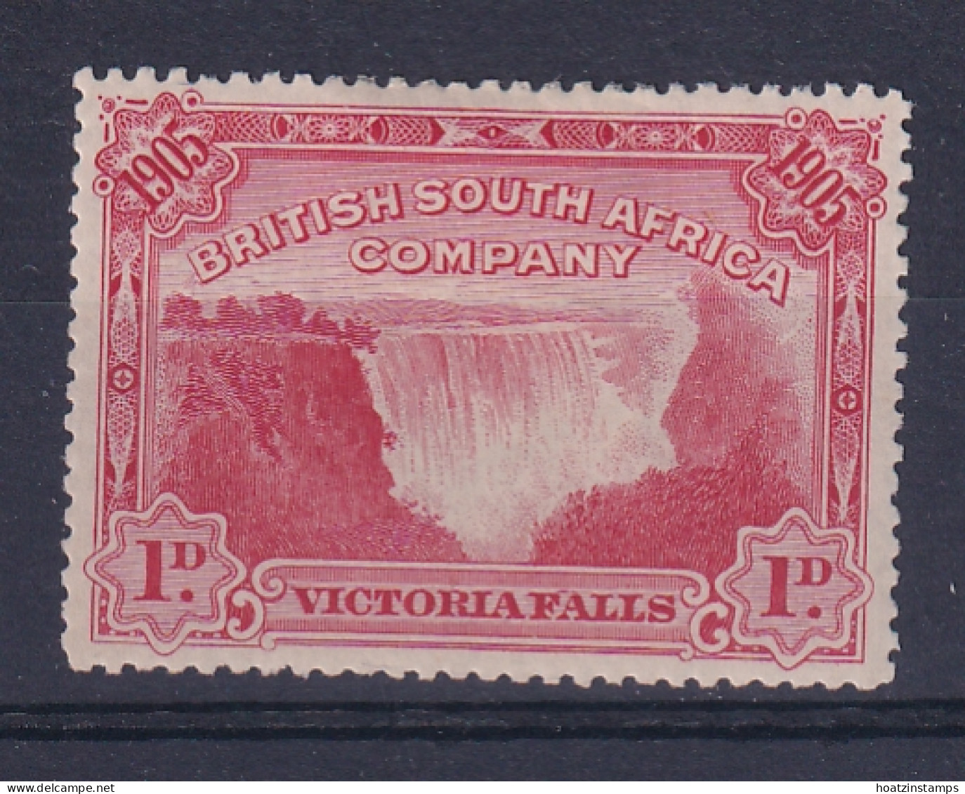 Rhodesia - BSAC: 1905   Victoria Falls    SG94     1d   [Perf: 14]      MH    - Andere & Zonder Classificatie