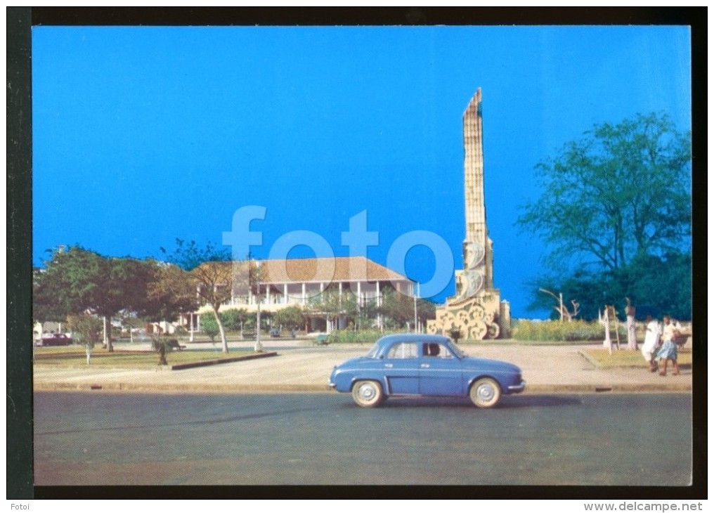 POSTCARD GUINE BISSAU  AFRICA CARTE POSTALE VOITURE RENAULT DAUPHINE - Guinea Bissau