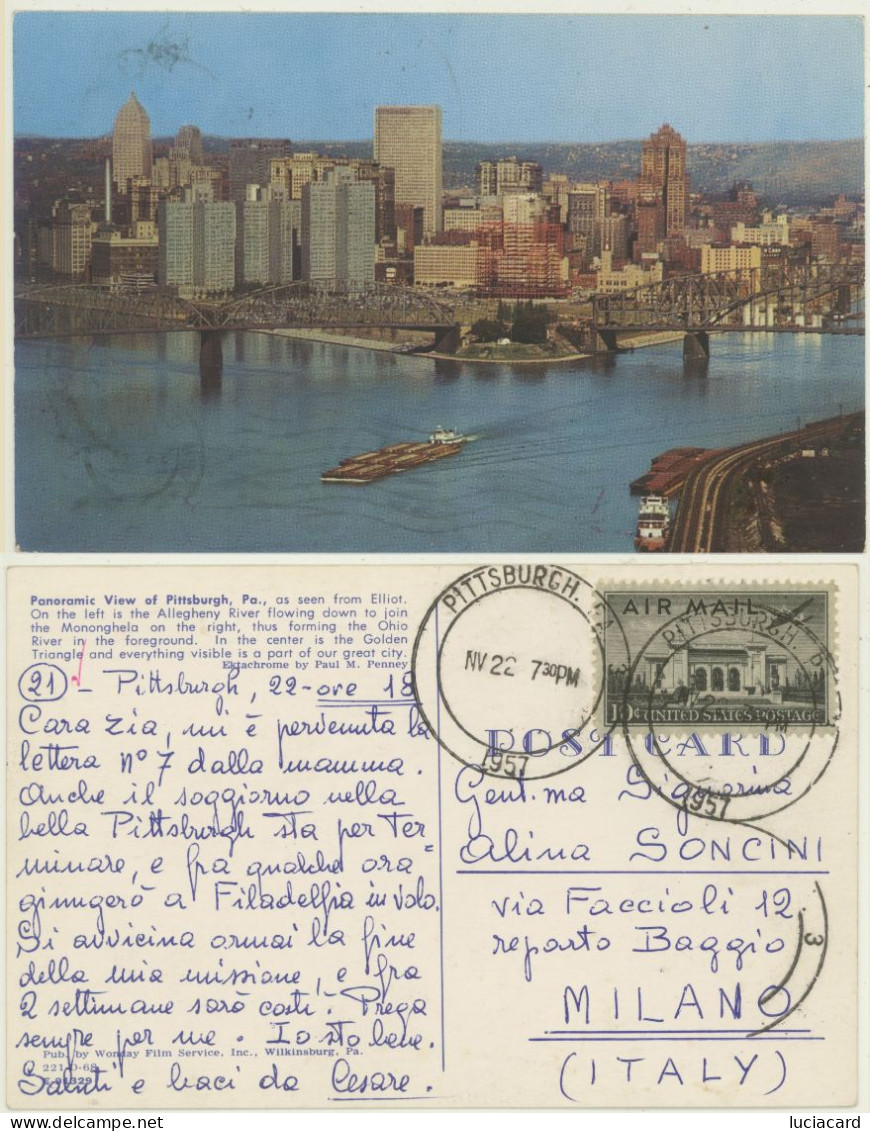 PANORAMIC VIEW OF PITTSBURGH PENNSYLVANIA - Pittsburgh