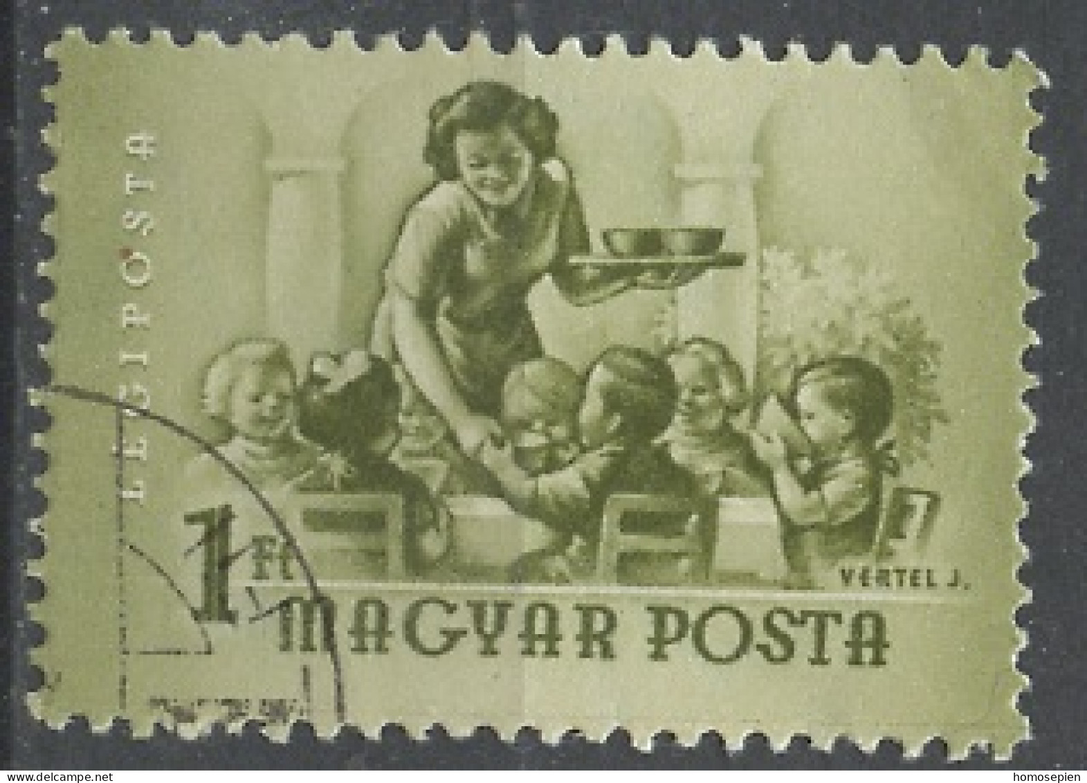 Hongrie - Hungary - Ungarn Poste Aérienne 1954 Y&T N°PA170 - Michel N°F1367 (o) - 1fo Déjeuner Des Enfants - Used Stamps