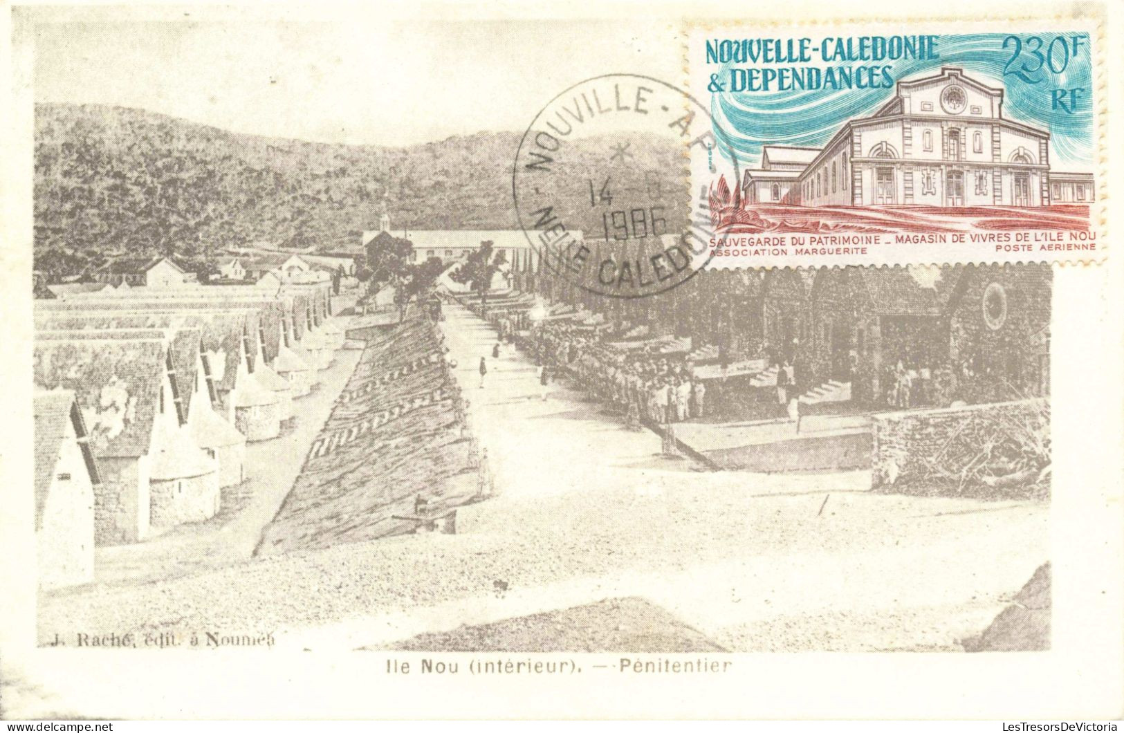 Nouvelle Calédonie - Ile Nou - Intérieur - Pénitentier - Oblitéré 1986 - Edit. Raché - Carte Postale Ancienne - Nueva Caledonia