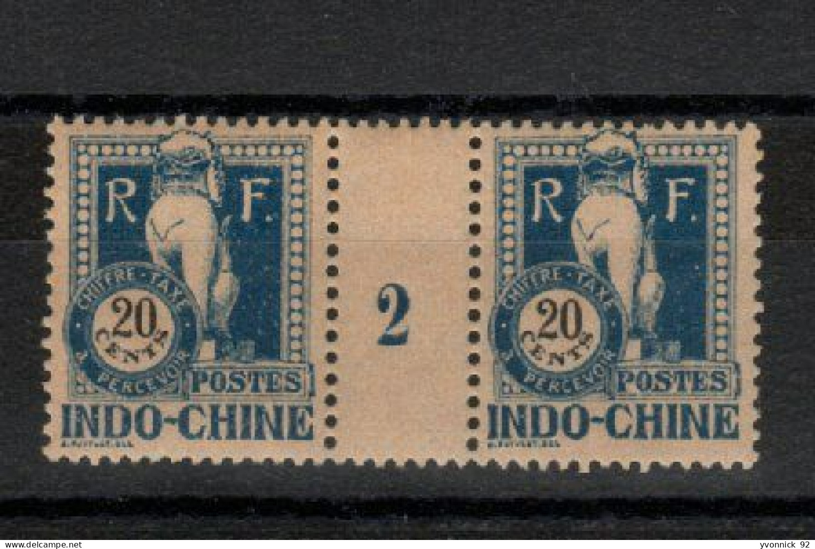 Indochine _  1  Millésimes  Taxe  _ 1922 _ N°41 - Portomarken