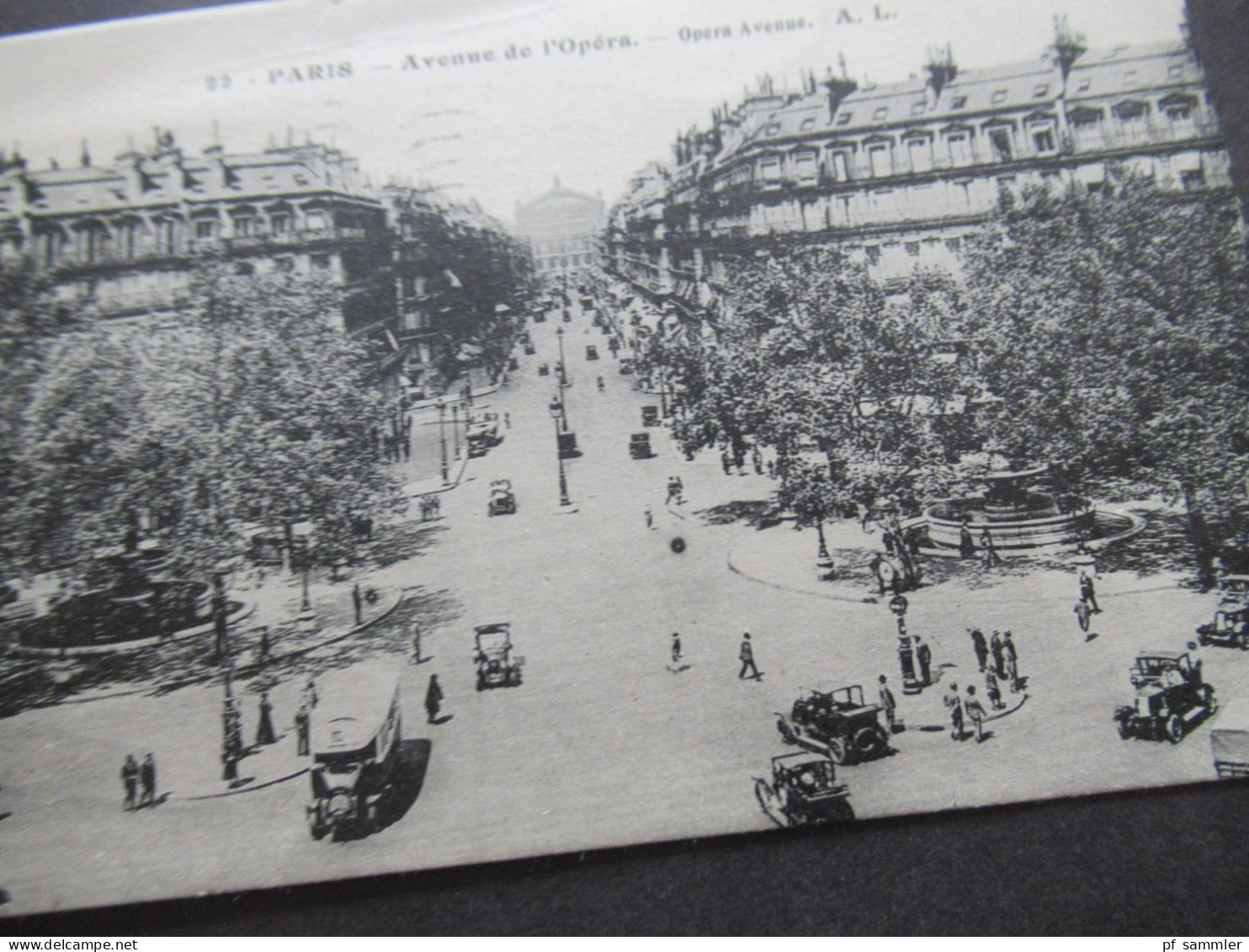 AK 1931 Frankreich Paris Avenue De L'Opera Nach Berlin Gesendet Mit Marken Exposition Colonial 1931 - Places, Squares