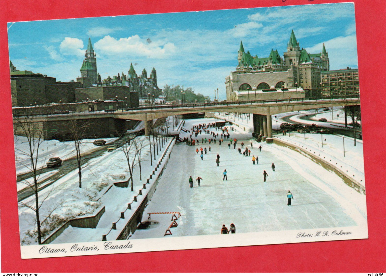 Canada Ontario Ottawa Patinage Sur Le Canal Rideau Patinoire La Plus Longue CPM Année 1995 Impeccable - Ottawa