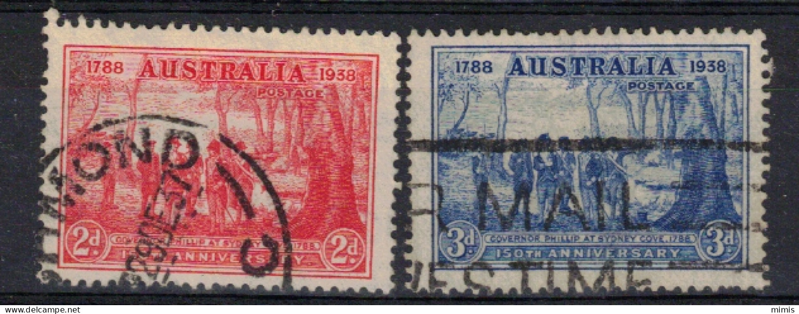 AUSTRALIE  1937   N° 123,124   Oblitéré - Usados