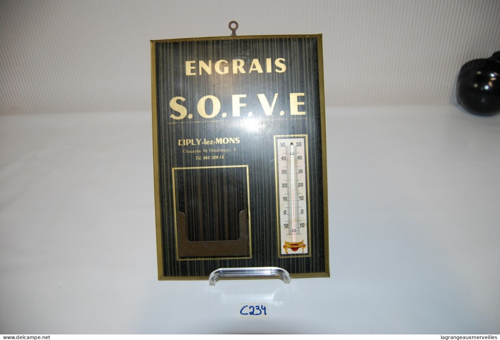 C234 Ancienne Plaque Publicitaire - Ciply Les Mons - Engrais S.O.F.V.E - Otros & Sin Clasificación