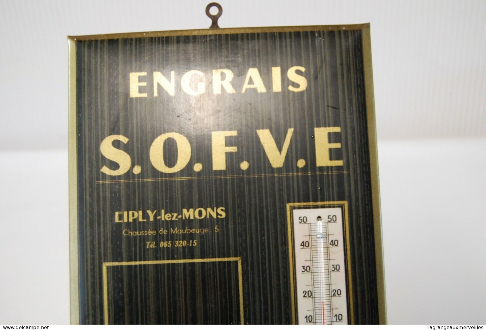 C234 Ancienne Plaque Publicitaire - Ciply Les Mons - Engrais S.O.F.V.E - Autres & Non Classés