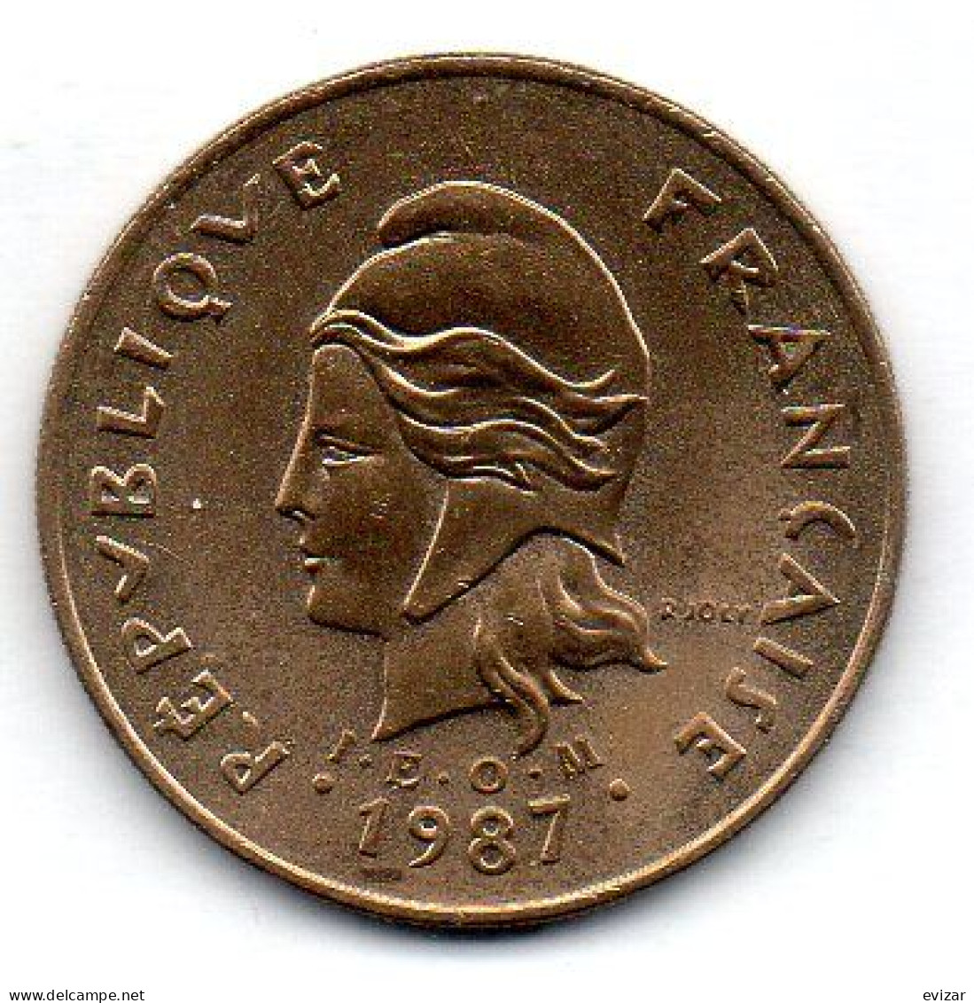 NOUVELLE CALEDONIE, 100 Francs, Nickel-Bronze, Year 1987, KM # 15 - Nouvelle-Calédonie