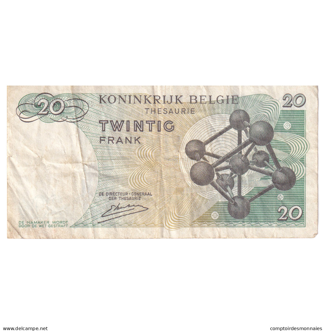 Billet, Belgique, 20 Francs, 1964, 1964-06-15, KM:138, TB+ - 20 Franchi