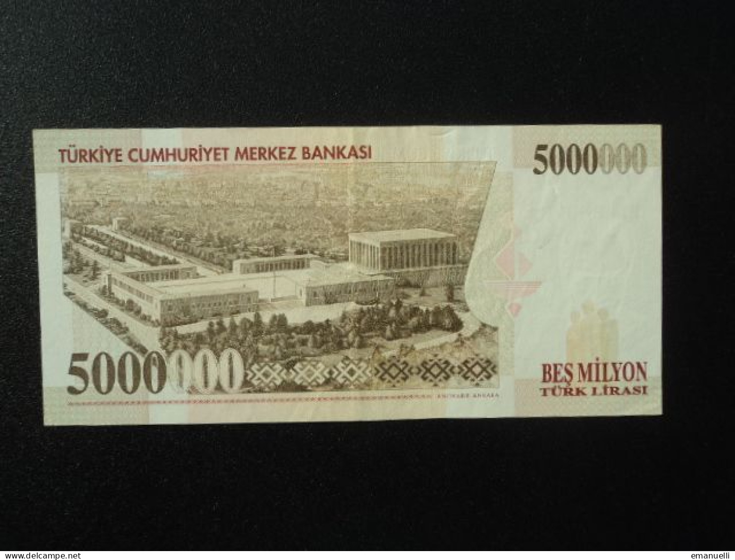 RÉPUBLIQUE DE TURQUIE * : 5 000 000 LIRA   L.1970 (1.1997)     P 210     TTB+ - Turquie