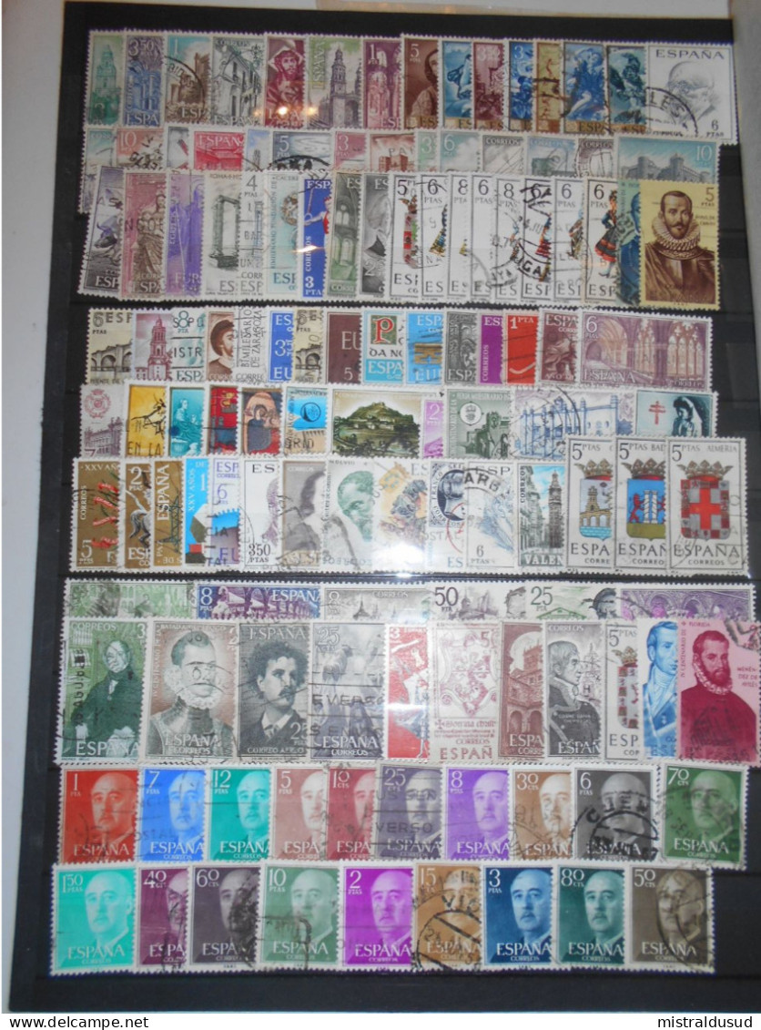 Espagne Collection , 120  Timbres Obliteres - Collections