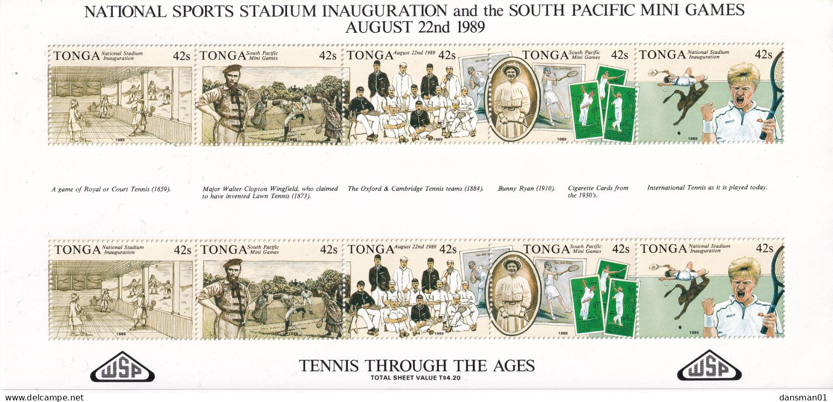 Tonga 1989 Sports South Pacific GamesSc 718-20 Mint Never Hinged - Tonga (...-1970)