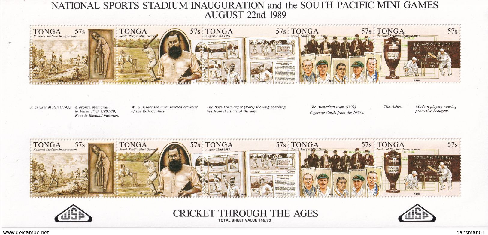 Tonga 1989 Sports South Pacific GamesSc 718-20 Mint Never Hinged - Tonga (...-1970)