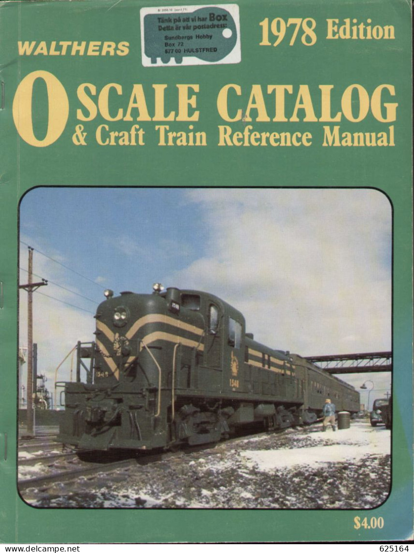 Catalogue WALTHERS 1978 - O Gauge CRAFT TRAIN REFERENCE MANUAL - Inglés