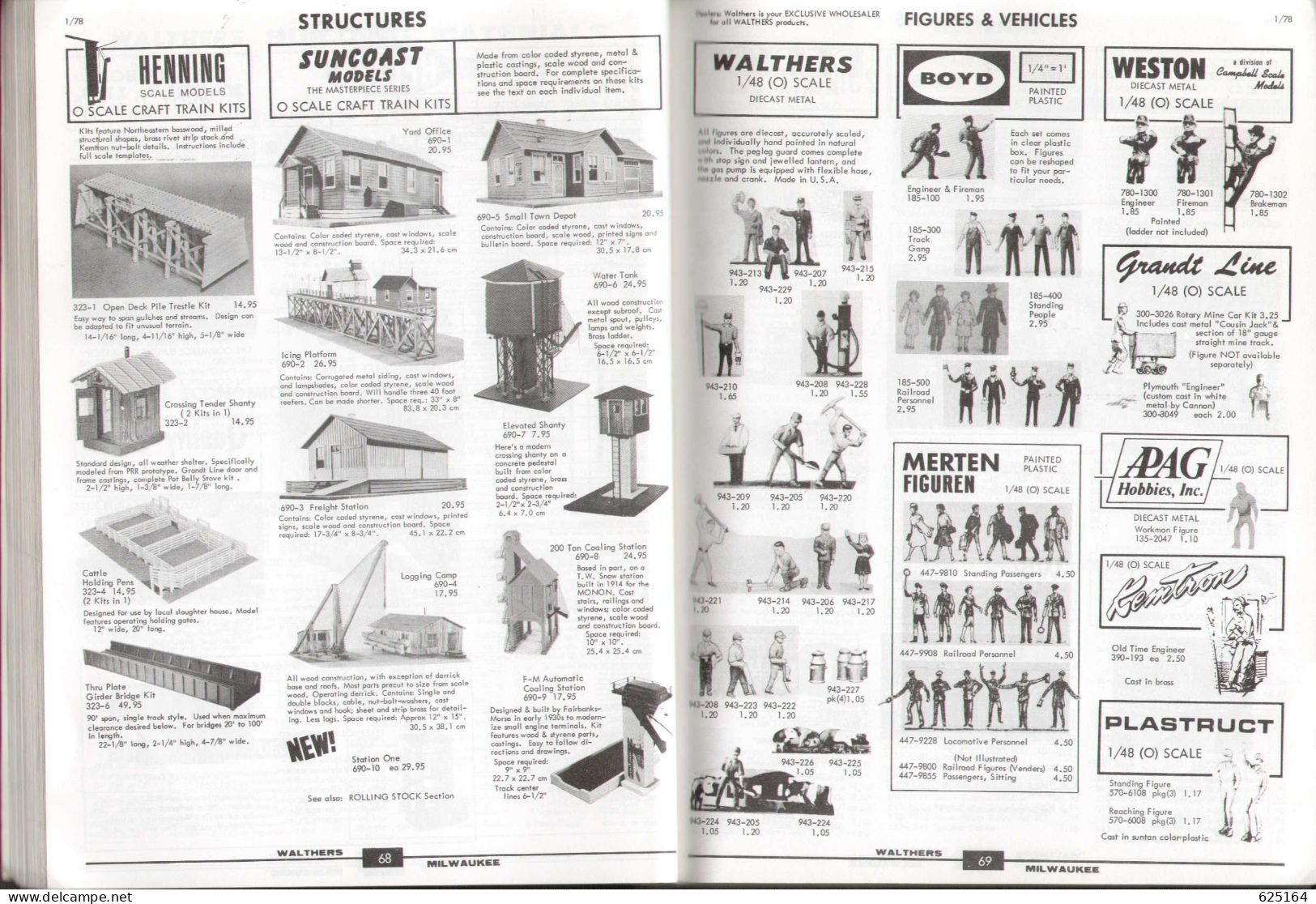 Catalogue WALTHERS 1978 - O Gauge CRAFT TRAIN REFERENCE MANUAL - English