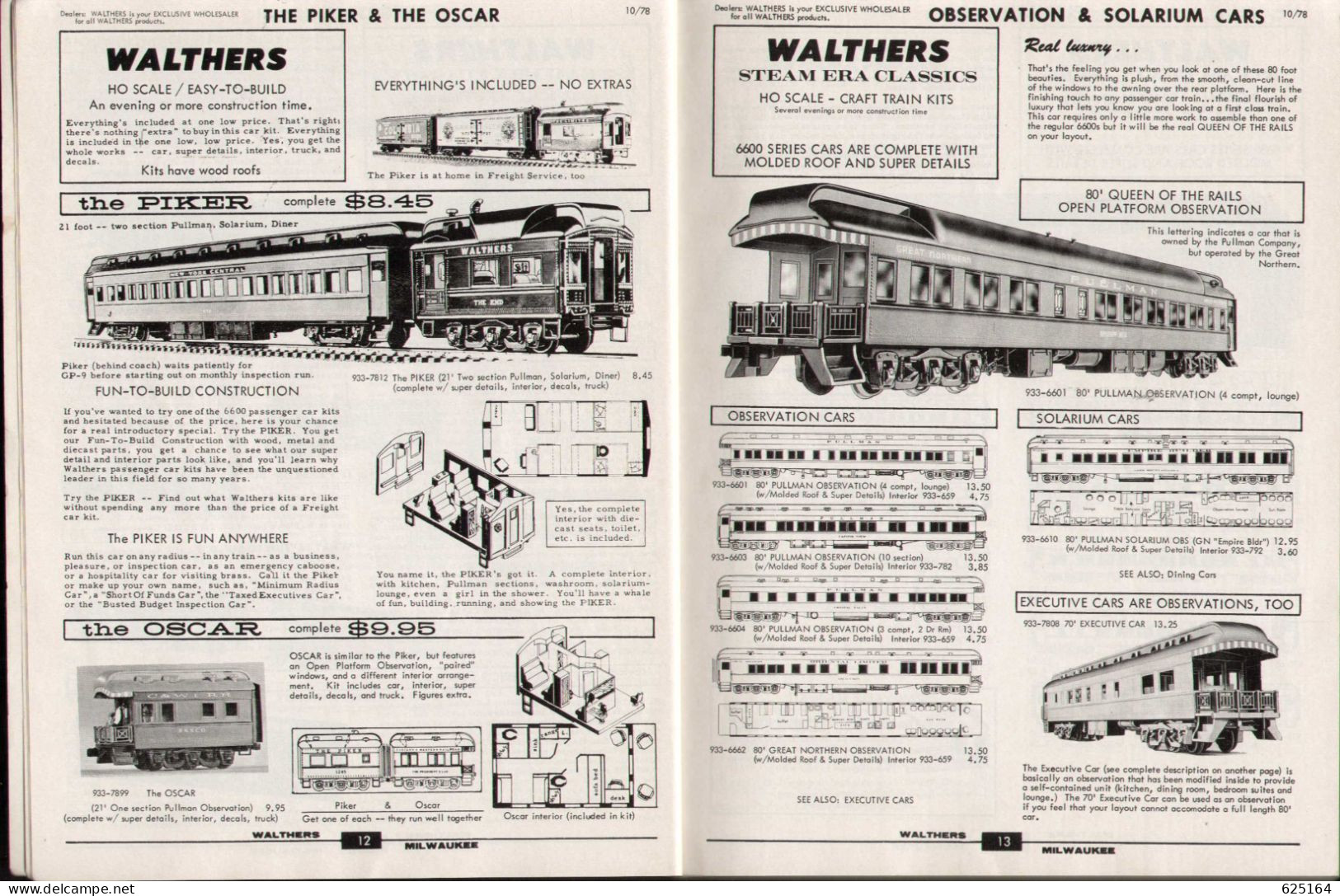 Catalogue WALTHERS 1979 - HO Gauge CRAFT TRAIN REFERENCE MANUAL - Englisch