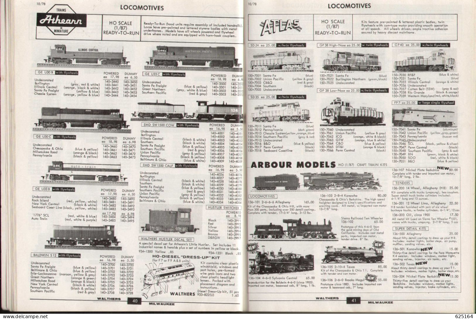 Catalogue WALTHERS 1979 - HO Gauge CRAFT TRAIN REFERENCE MANUAL - Anglais