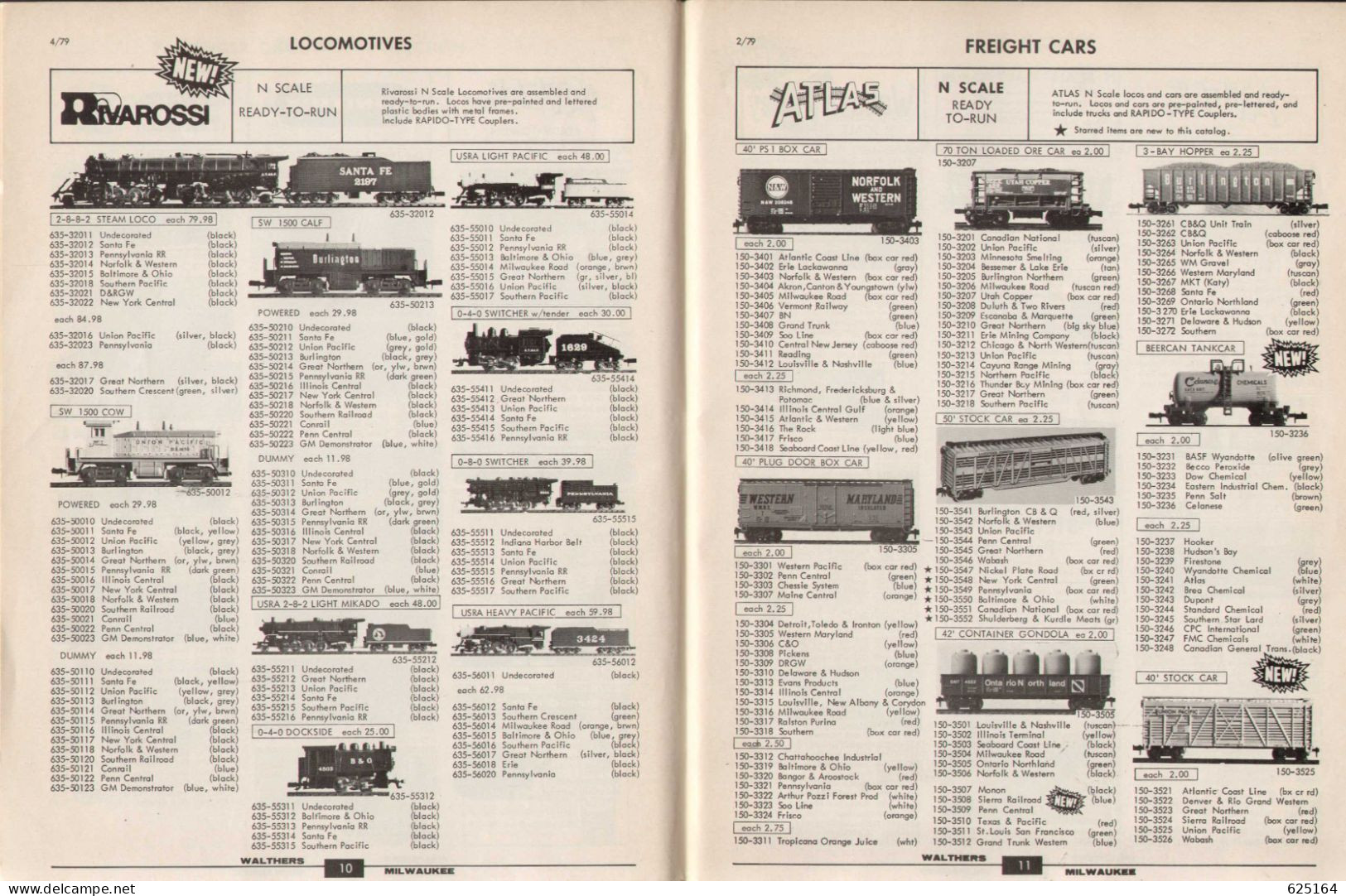 Catalogue WALTHERS 1979 - N Gauge CRAFT TRAIN REFERENCE MANUAL - English