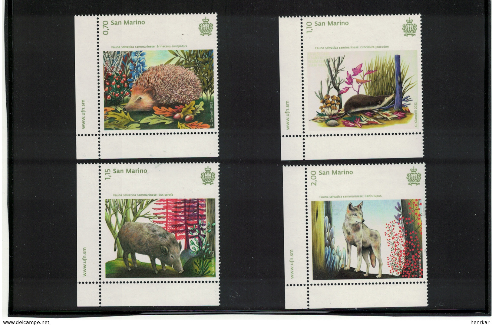 San Marino 2022 Fauna - Wildlife Of San Marino MNH ** - Neufs