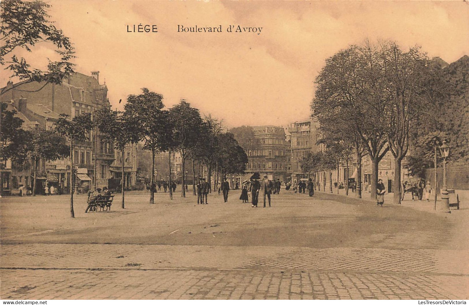 BELGIQUE - Liége - Boulevard D'Avroy - Carte Postale Ancienne - Liege