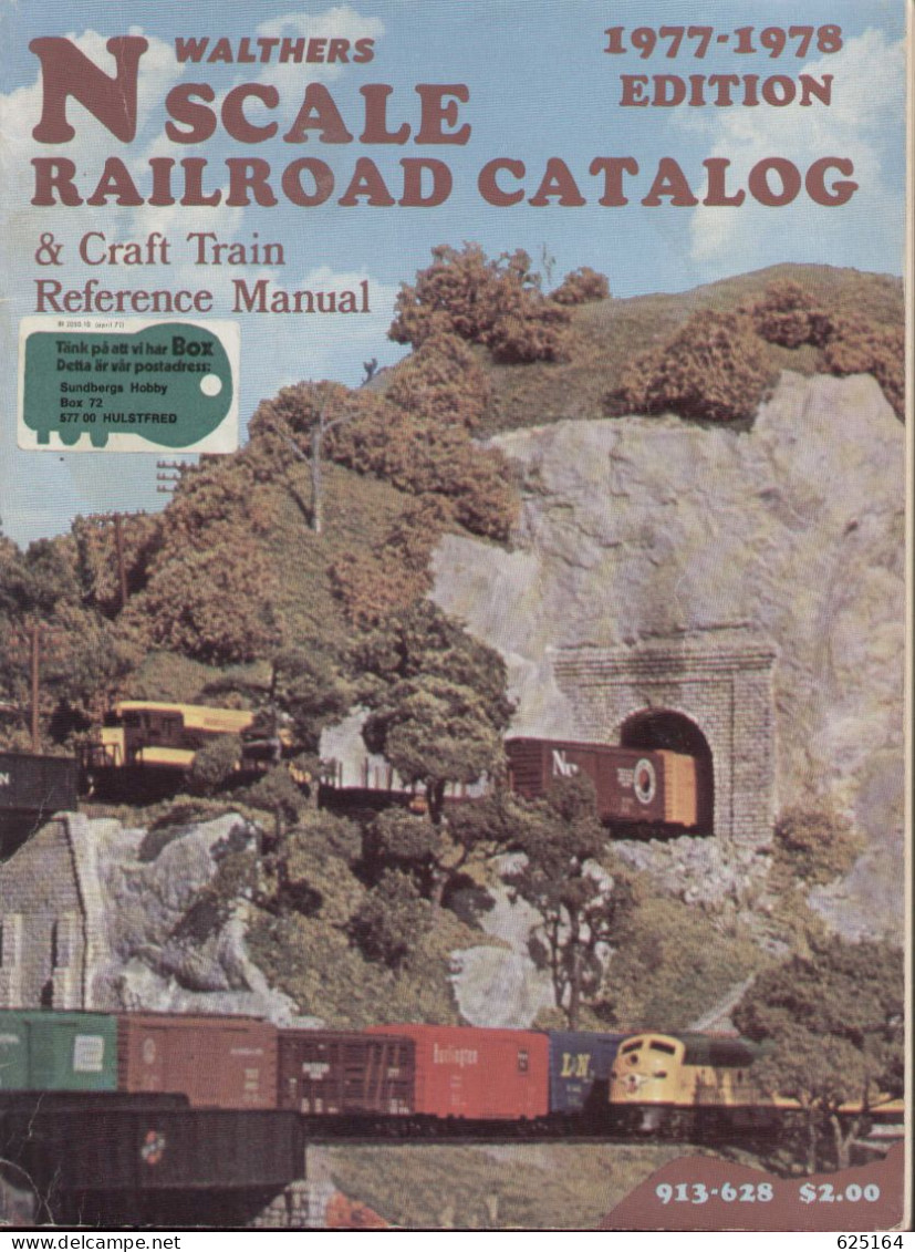 Catalogue WALTHERS 1977-1978 - N Gauge CRAFT TRAIN REFERENCE MANUAL - Anglais