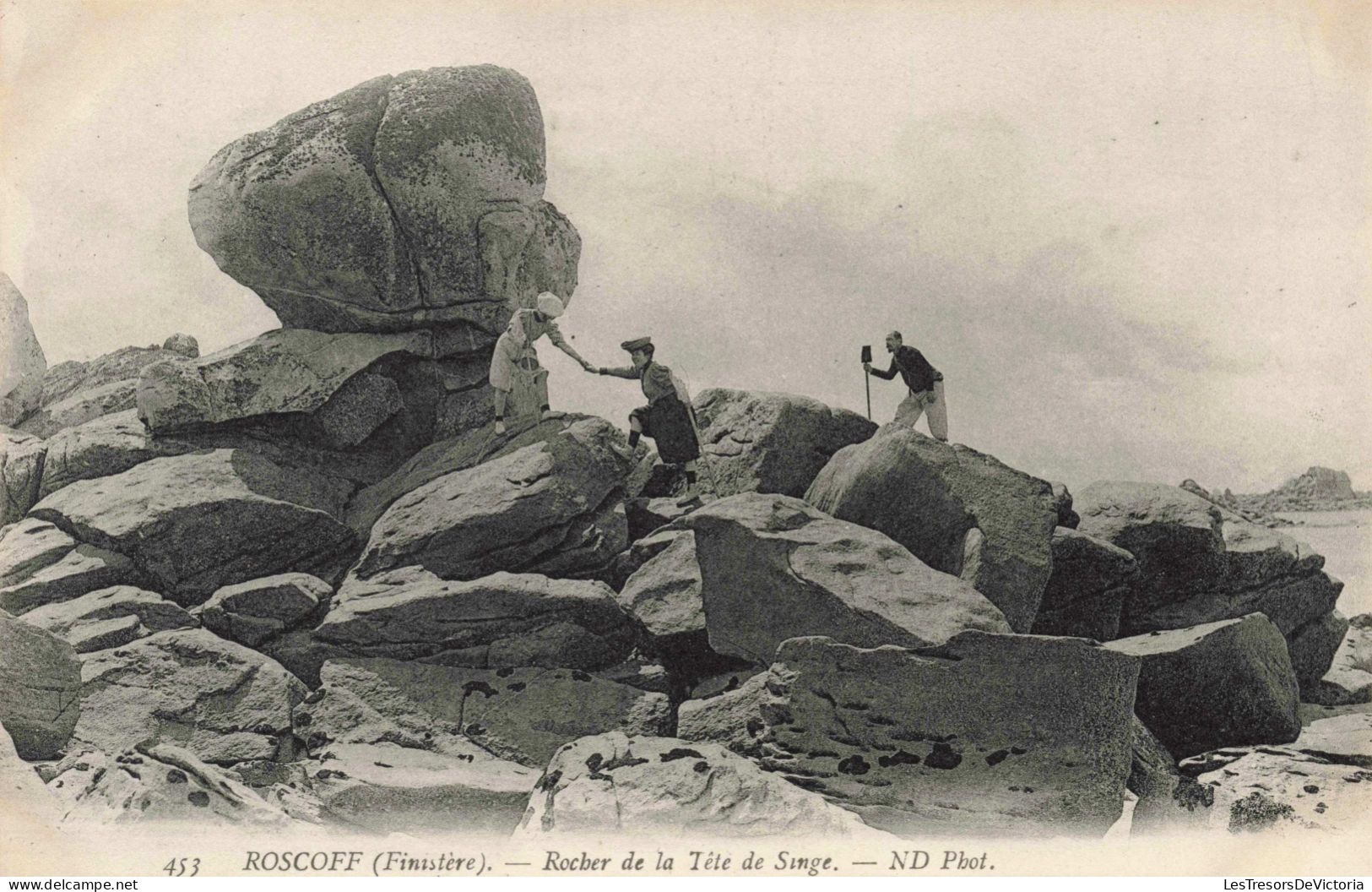 FRANCE - Roscoff - Rocher De La Tête De Singe - Carte Postale Ancienne - Roscoff