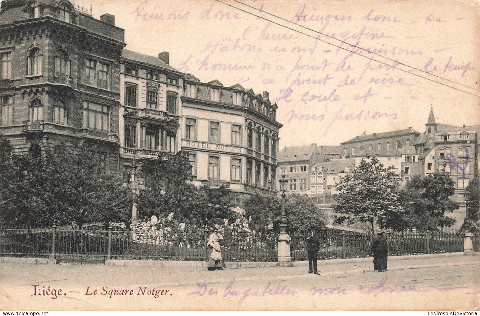 BELGIQUE - Liége - La Square Notger - Carte Postale Ancienne - Liege